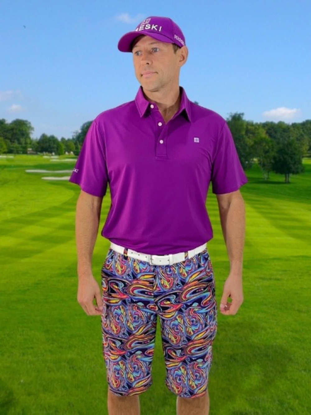 Abstract Disco Golf Shorts – Hreski 119